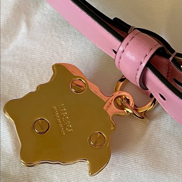 VERSACE-AUTHENTIC NWT Pink Leather Belt with Charm main image 13